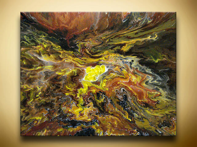 AS25, 'Genesis', Acrylic on canvas, 24" x 30 x 2, Artist's Collection