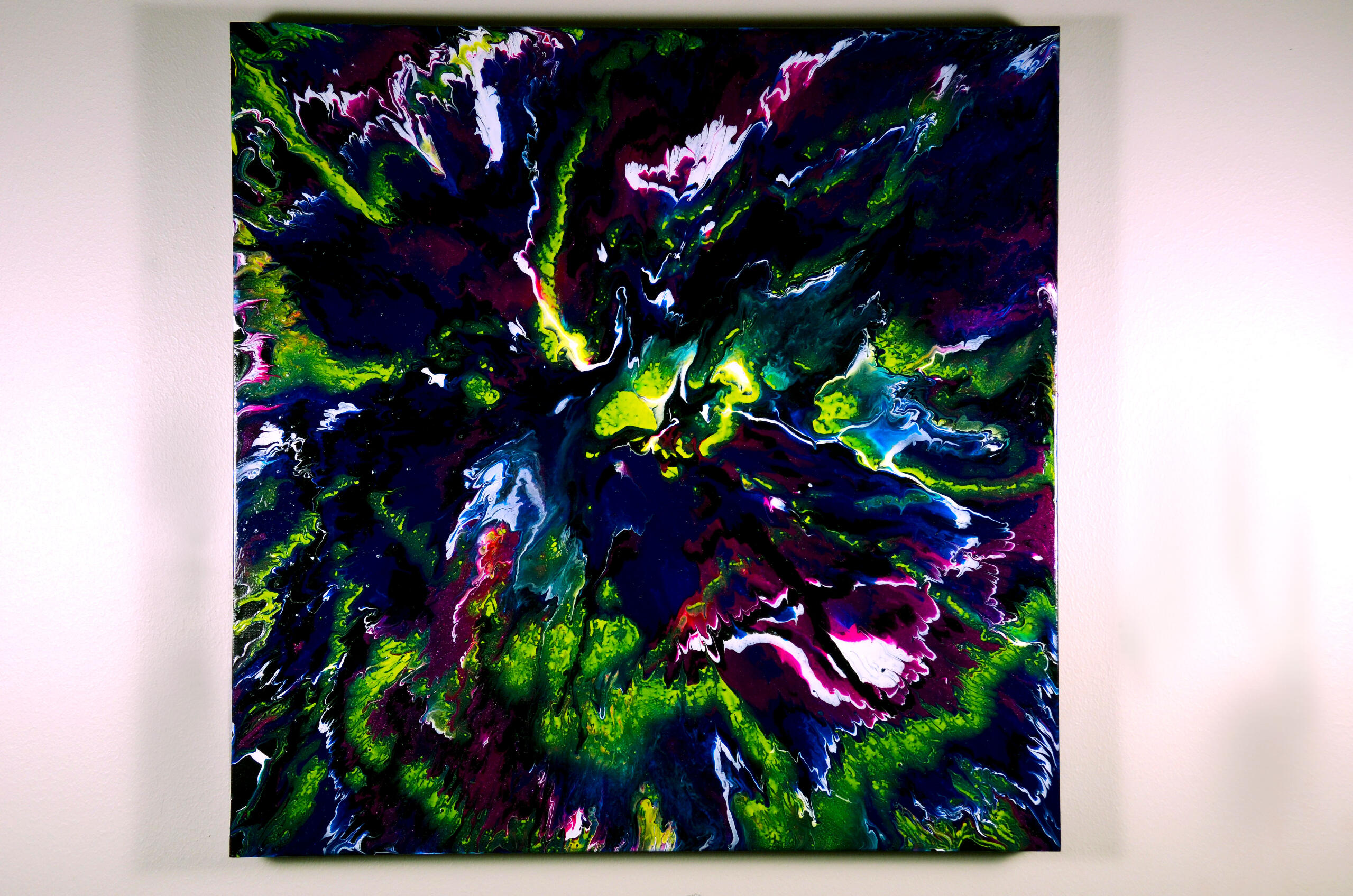 AS59, Acrylic on wood panel, 24" x 24 x 2, Sold