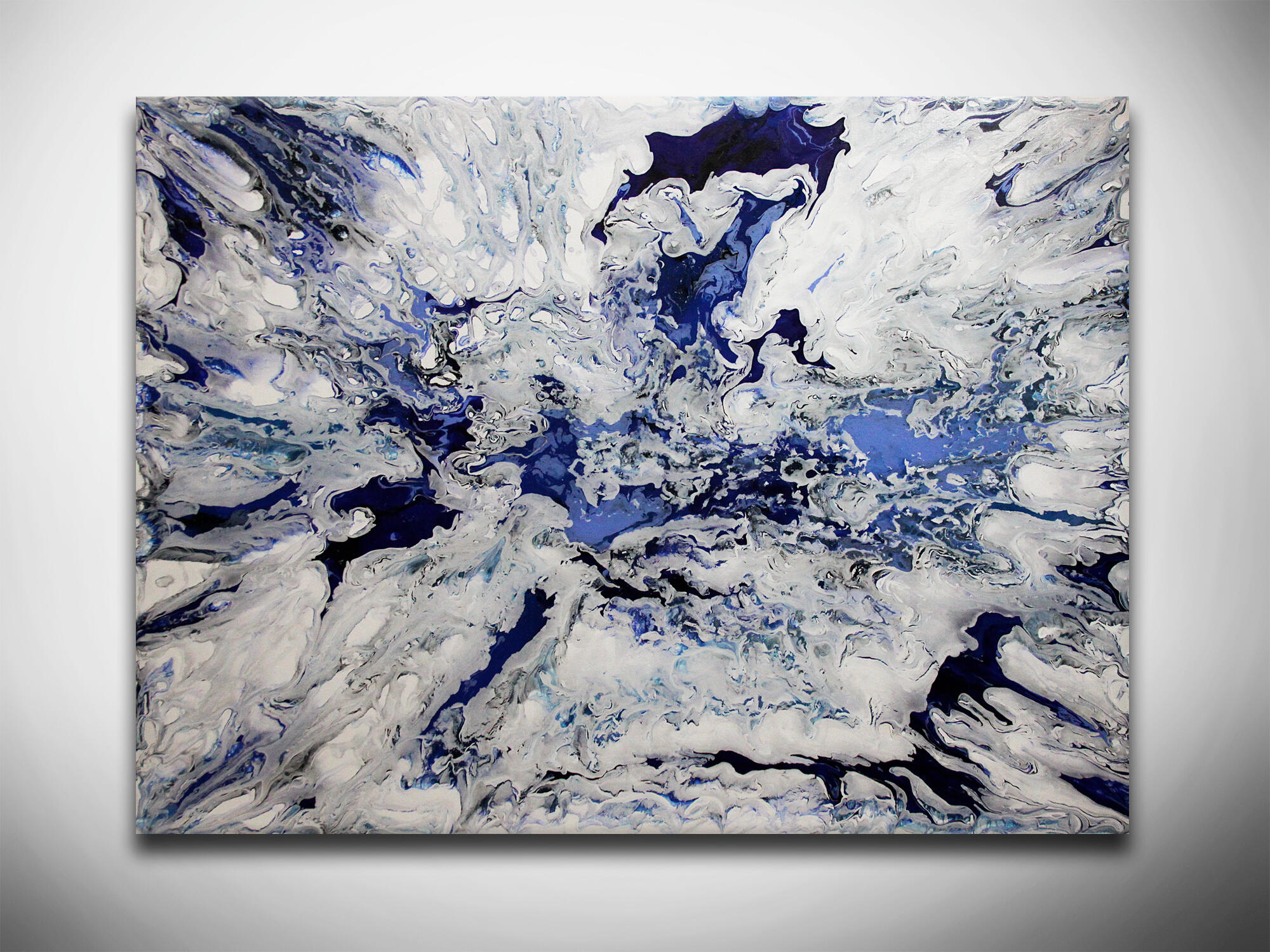 AS43 'Ice Dreams', Acrylic on canvas, 30" x 40" x 1.5", Sold